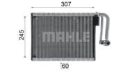 AE 104 000P MAH - Parownik klimatyzacji MAHLE BMW 5 09-/6 11-/7 08-