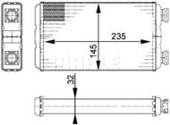 AH 138 000P MAH - Nagrzewnica MAHLE RENAULT MASTER 04-