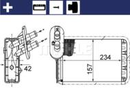 AH 164 000S MAH - Nagrzewnica MAHLE VAG SHARAN 96-