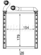 AH 223 000S MAH - Nagrzewnica MAHLE VAG GOLF 5 04-/PASSAT 05-