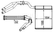 AH 257 000S MAH - Nagrzewnica MAHLE FORD MONDEO 07-