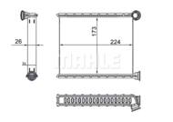 AH 269 000S MAH - Nagrzewnica MAHLE PSA 508