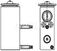 AVE 70 000P MAH - Zawór rozprężny klimatyzacji MAHLE PSA C5/C6/407 05-