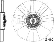 CFF 443 000P MAH - Wentylator chłodnicy MAHLE VAG LT 2.8TD