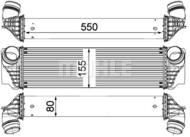 CI 183 000P MAH - Chłodnica powietrza (intercooler) MAHLE BMW 3.0