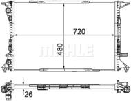 CR 1060 000P MAH - Chłodnica wody MAHLE VAG A4/A5/A6 07-/Q5 08-/EXEO 08-