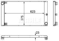 CR 1093 000P MAH - Chłodnica wody MAHLE BMW 520D 2.0D 04-