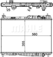 CR 1135 000P MAH - Chłodnica wody MAHLE FORD FIESTA 08-