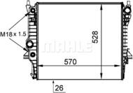 CR 1359 000P MAH - Chłodnica wody MAHLE JAGUAR S-TYPE 01-08