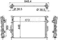 CR 1748 000S MAH - Chłodnica wody MAHLE FORD MONDEO/VOLVO S60/S80 07-