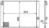 CR 581 000P MAH - Chłodnica wody MAHLE BMW 520-530 03-