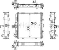 CR 817 000P MAH - Chłodnica wody MAHLE PORSCHE 911/BOXTER 2.7/3.6/3.8 08-13