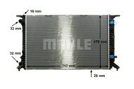 CR 910 000P MAH - Chłodnica wody MAHLE VAG A4/A5/A6 07-/Q5 08-/EXEO 08-