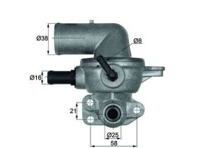 TI 133 88D MAH - Termostat BEHR /88 st.C/ /na 3 śruby/ CHRYSLER 2.5CRD 00- 2.8CRD 04-