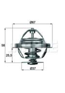 TX 20 80D MAH - Termostat MAHLE /80 st.C/ DB