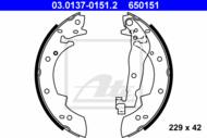 03.0137-0151.2 - Szczęki hamulcowe ATE BMW 3 E30 82-91