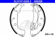 03.0137-0208.2 - Szczęki hamulcowe ATE FIAT MAREA kombi 96-99