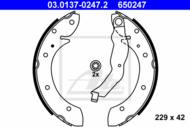 03.0137-0247.2 - Szczęki hamulcowe ATE BMW 3 E36 90-98