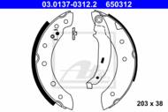 03.0137-0312.2 - Szczęki hamulcowe ATE RENAULT LAGUNA 93-01