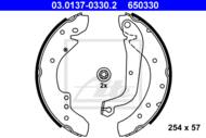 03.0137-0330.2 - Szczęki hamulcowe ATE FIAT DUCATO 81-94