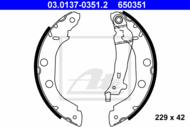 03.0137-0351.2 - Szczęki hamulcowe ATE RENAULT KANGOO 97-