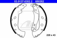 03.0137-0352.2 - Szczęki hamulcowe ATE FIAT PALIO 97-