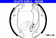 03.0137-0358.2 - Szczęki hamulcowe ATE RENAULT CLIO II 98-