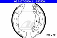 03.0137-0500.2 - Szczęki hamulcowe ATE SUZUKI SWIFT 91-96