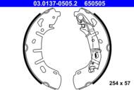 03.0137-0505.2 - Szczęki hamulcowe ATE FIAT DOBLO 10-