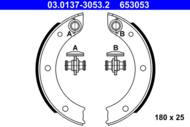 03.0137-3053.2 - Szczęki hamulcowe ATE PORSCHE 911 74-89 /ręczny/