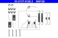 03.0137-9126.2 - Zestaw instalacyjny szczęk hamulcowych ATE DAIHATSU