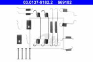 03.0137-9182.2 - Zestaw instalacyjny szczęk hamulcowych ATE MAZDA 323 91-94