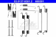 03.0137-9301.2 - Zestaw instalacyjny szczęk hamulcowych ATE TOYOTA COROLLA 97-01