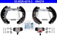 03.0520-4219.3 - Szczęki hamulcowe ATE TOP KIT /szczęki+rozpieracze+zestaw.instal./