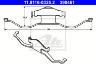 11.8116-0325.2 - Zestaw instalacyjny klocków hamulcowych ATE /P/ OPEL VECTRA C 02-08