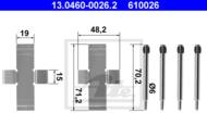 13.0460-0026.2 - Zestaw instalacyjny klocków hamulcowych ATE DB