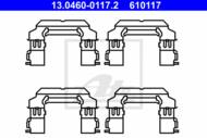 13.0460-0117.2 - Zestaw instalacyjny klocków hamulcowych ATE NISSAN PATROL GR