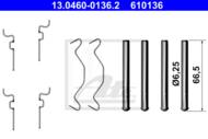 13.0460-0136.2 - Zestaw instalacyjny klocków hamulcowych ATE TOYOTA COROLLA