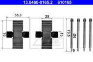 13.0460-0165.2 - Zestaw instalacyjny klocków hamulcowych ATE OPEL
