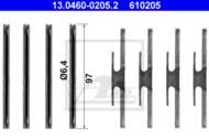 13.0460-0205.2 - Zestaw instalacyjny klocków hamulcowych ATE OPEL