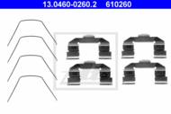 13.0460-0260.2 - Zestaw instalacyjny klocków hamulcowych ATE