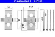 13.0460-0268.2 - Zestaw instalacyjny klocków hamulcowych ATE DB