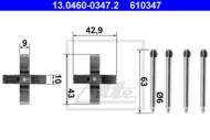 13.0460-0347.2 - Zestaw instalacyjny klocków hamulcowych ATE /tył/ OPEL VECTRA B