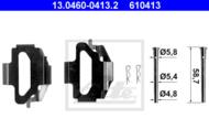 13.0460-0413.2 - Zestaw instalacyjny klocków hamulcowych ATE FORD