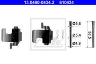 13.0460-0434.2 - Zestaw instalacyjny klocków hamulcowych ATE FIAT