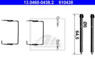 13.0460-0438.2 - Zestaw instalacyjny klocków hamulcowych ATE RENAULT LAGUNA I