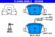 13.0460-2608.2 - Klocki hamulcowe ATE /tył/ FIAT 500 ABARTH 08-