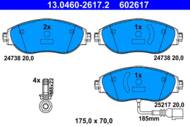 13.0460-2617.2 - Klocki hamulcowe ATE VAG PASSAT 15-