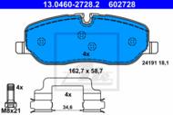 13.0460-2728.2 - Klocki hamulcowe ATE LAND ROVER DISCOVERY 04-