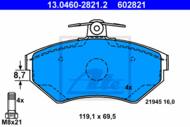 13.0460-2821.2 - Klocki hamulcowe ATE VAG GOLF III 94-97